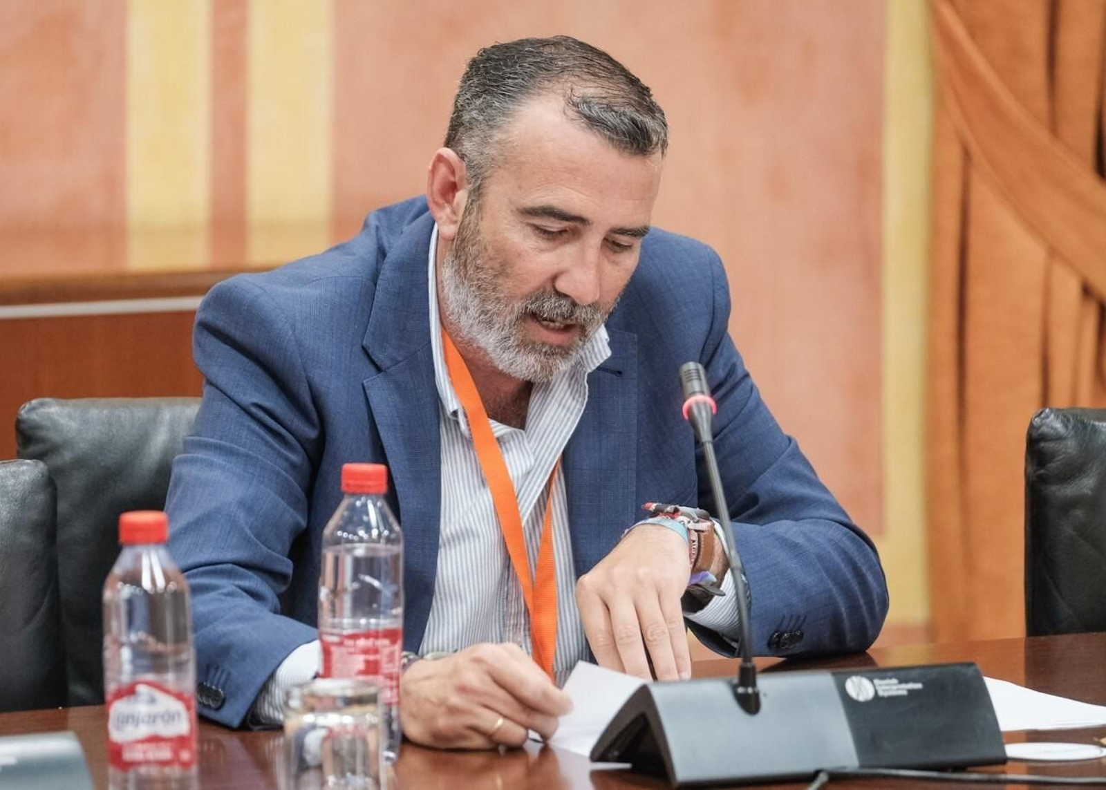 Javier Pizarro en el grupo de trabajo de la sequía