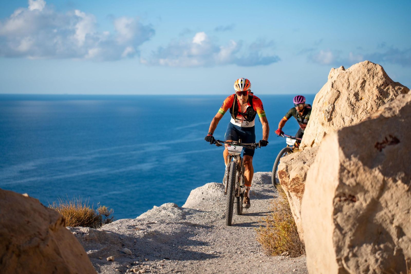 Una imagen de Maté en la Titan Desert de Almería 2025.