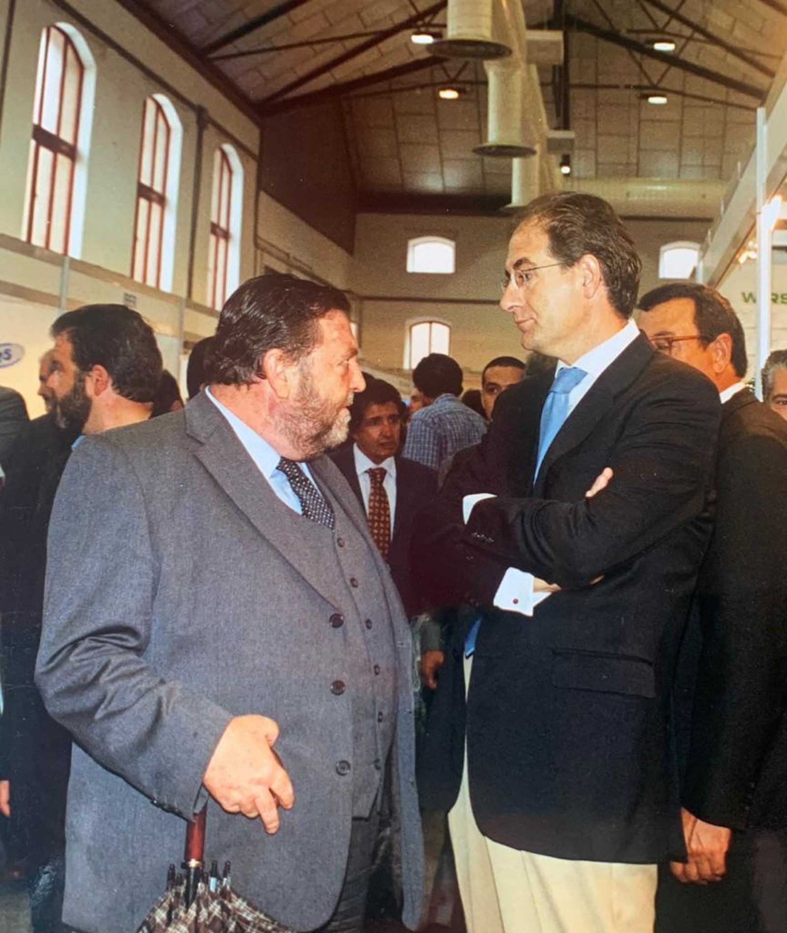 Ángel Díaz Sol junto a Jesús Quero en Fermasa