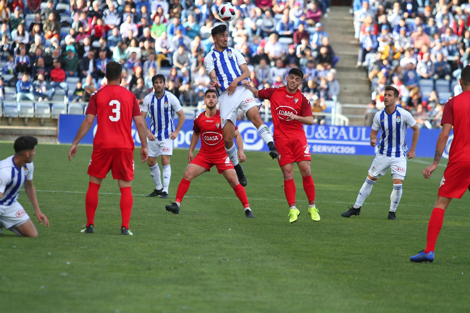 Imágenes del encuentro entre el Recreativo de Huelva y el San Fernando