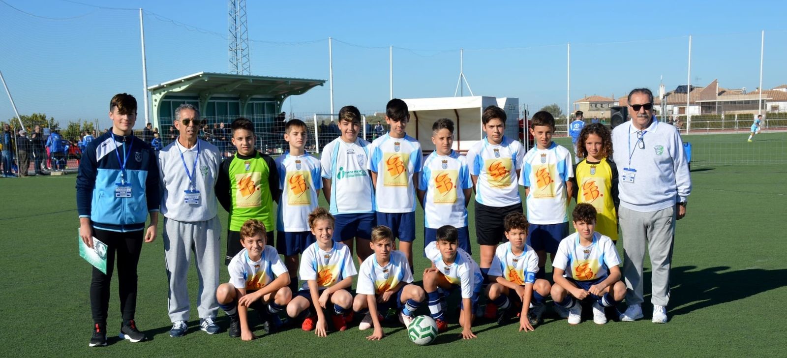 Selección alevín de la Comarca de Jerez dirigida por Younes Benlahmar.