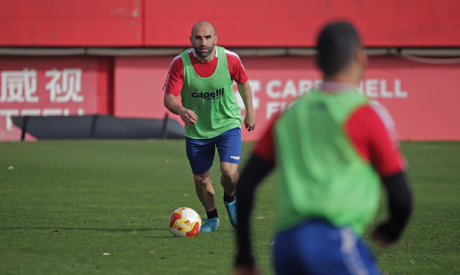 Fotos del Algeciras en su preparación para la visita al Real Murcia