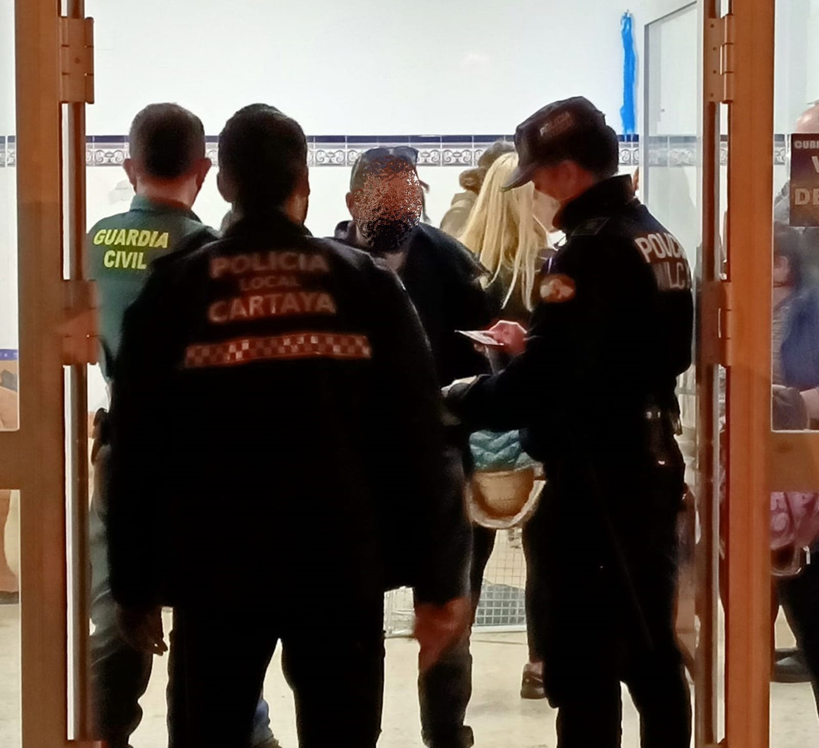 Actuación de la Policía Local de Cartaya.