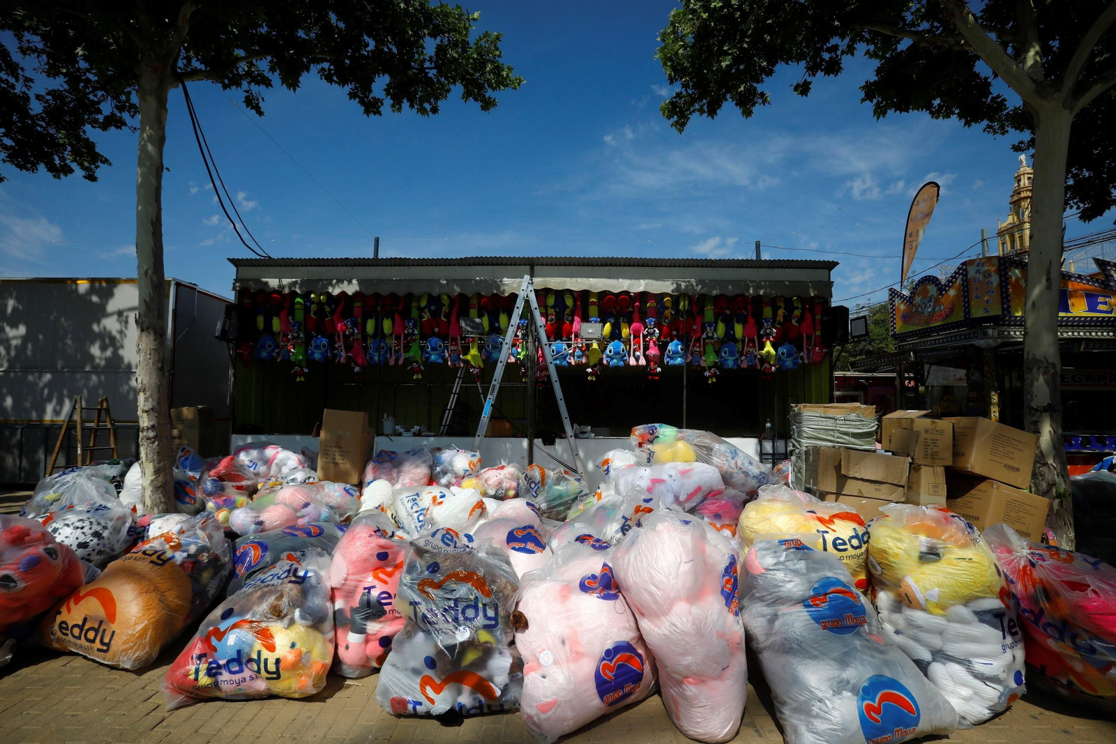 Todo listo en recinto ferial de El Arenal, en imágenes