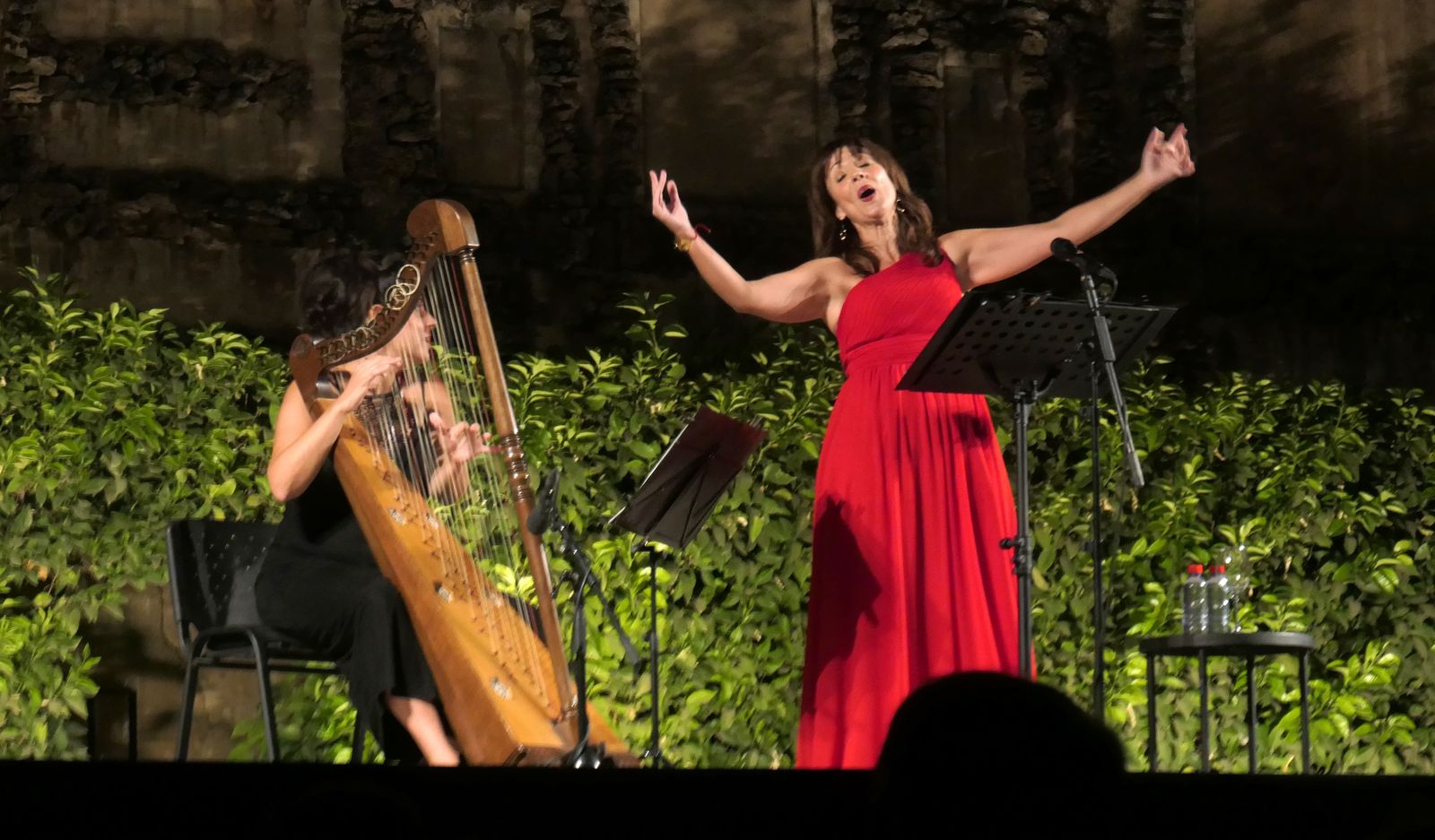 Sara Águeda y Cristina Bayón en el Alcázar