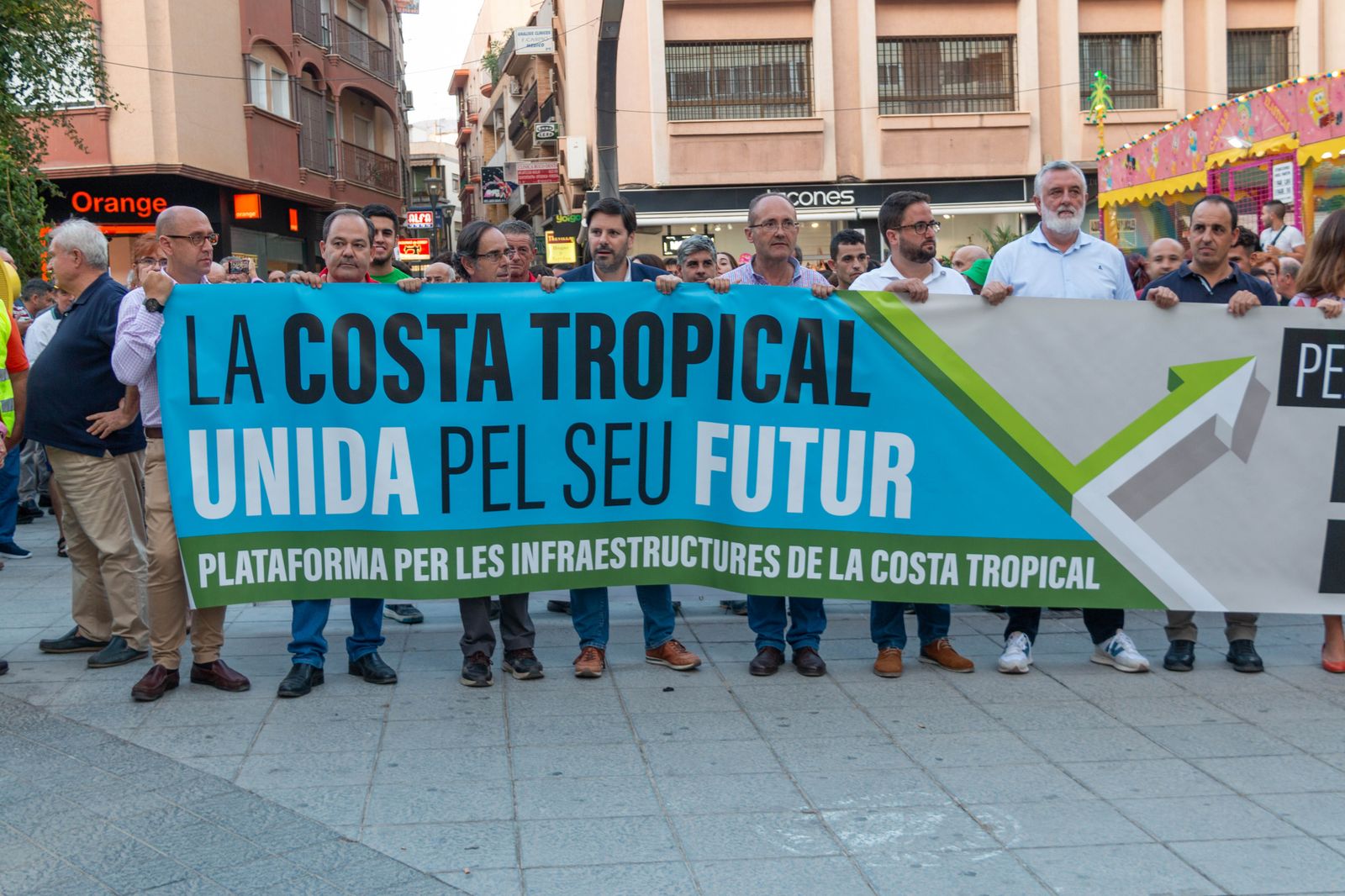 Manifestación por las infraestructuras de la Costa de Granada