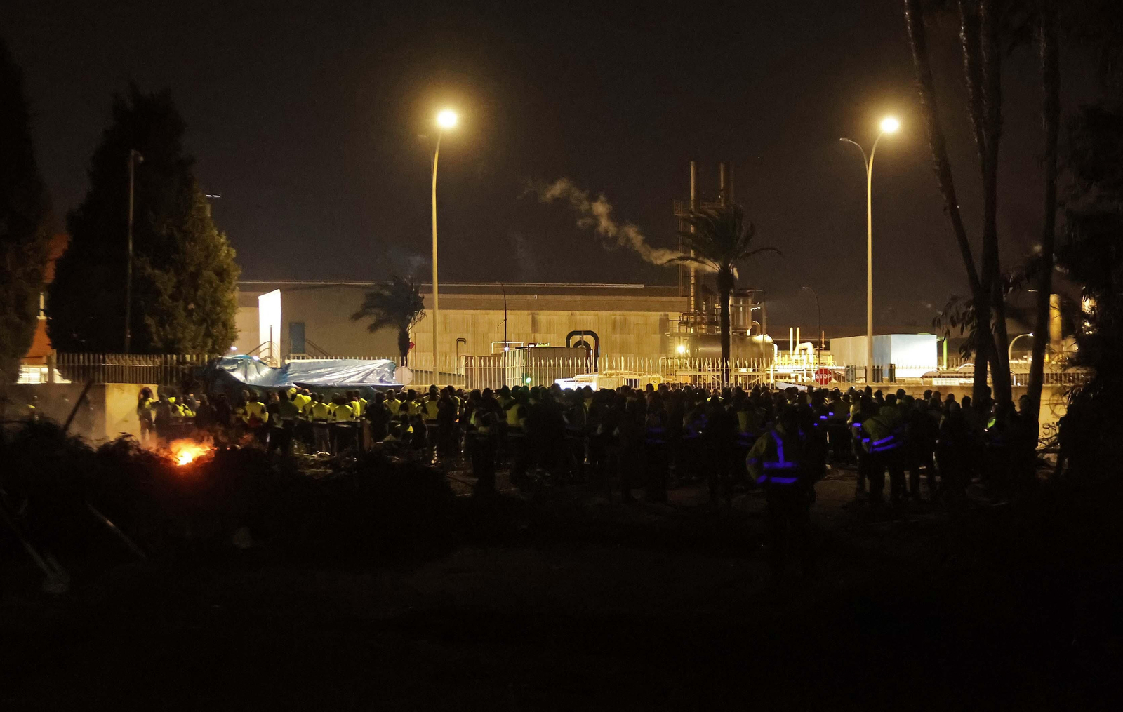 Imágenes de la segunda jornada de huelga en Acerinox