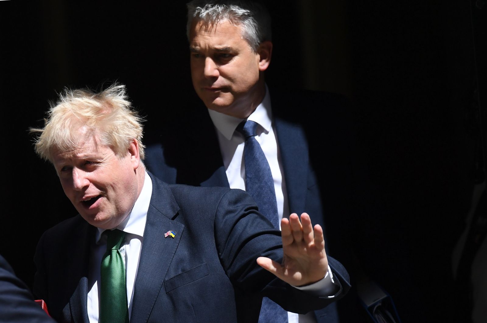 El primer ministro británico, Boris Johnson, a su llegada a Downing Street.