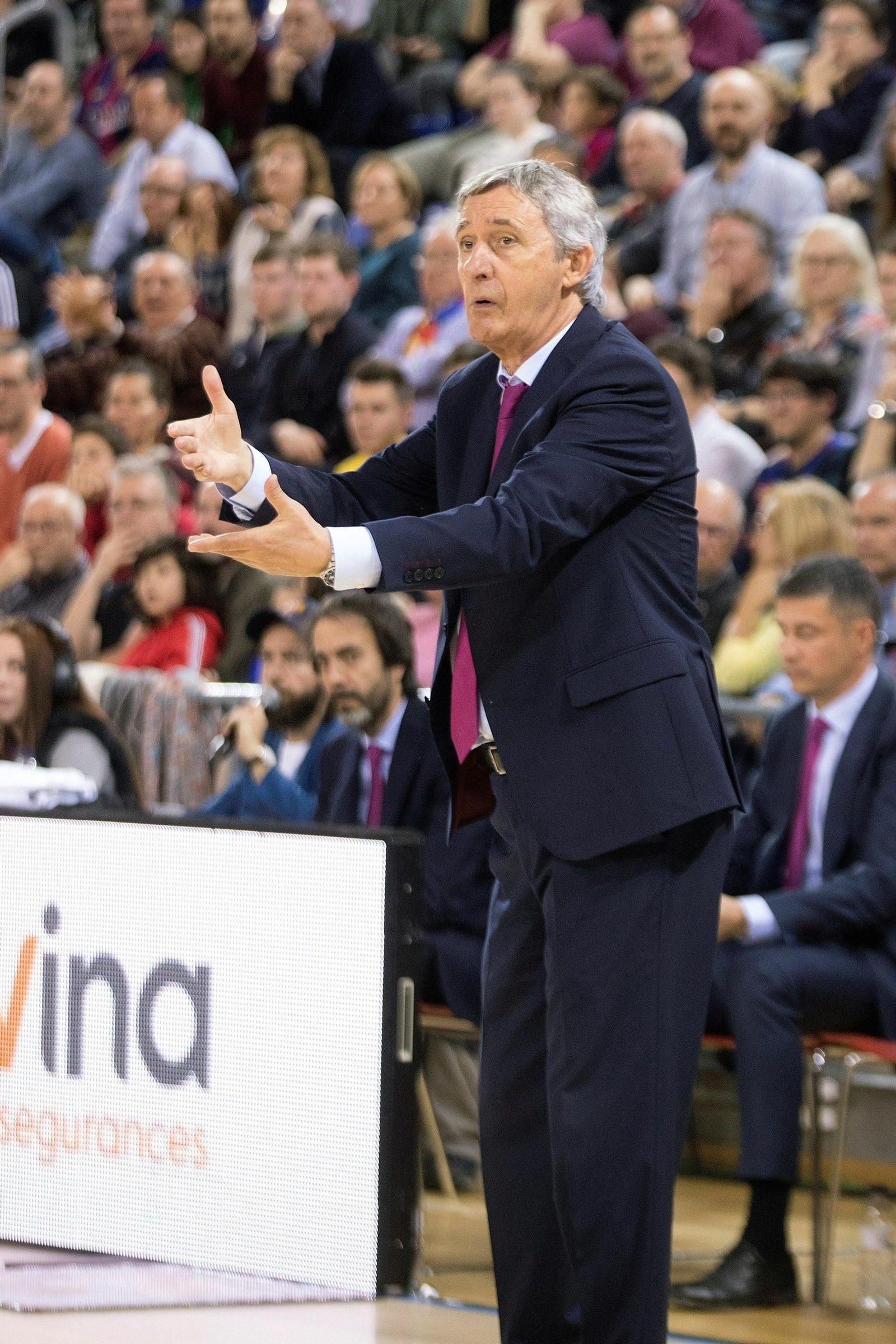 Svetislav Pesic, en un momento del duelo.