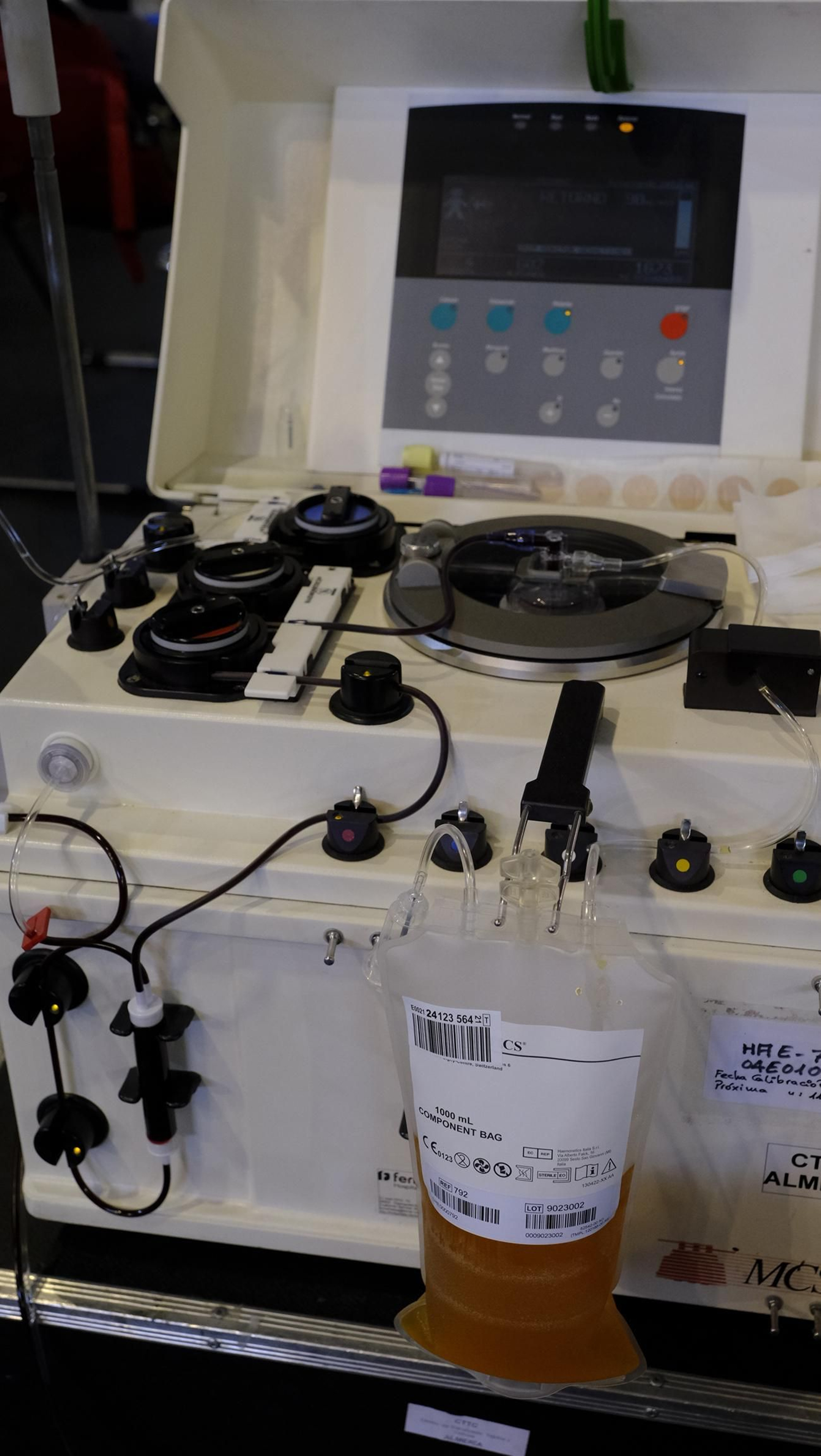 Imágenes de la donación colectiva de sangre y plasma en el Pabellón Rafael Florido