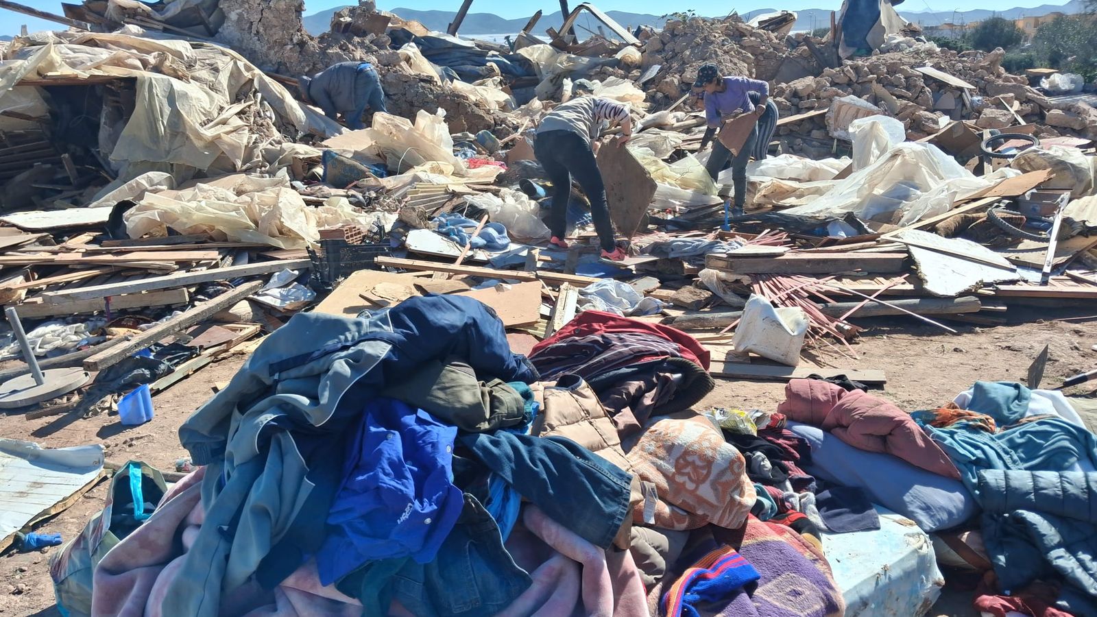 Así ha quedado el asentamiento demolido por el Ayuntamiento de Níjar.