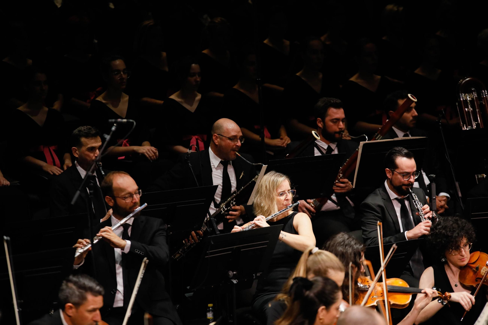 Imágenes de la novena Beethoven interpretado por la OCAL y Orfeón para Cajamar