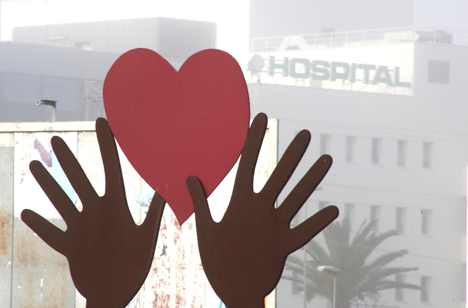 Una curiosa imagen del hospital de Jerez.