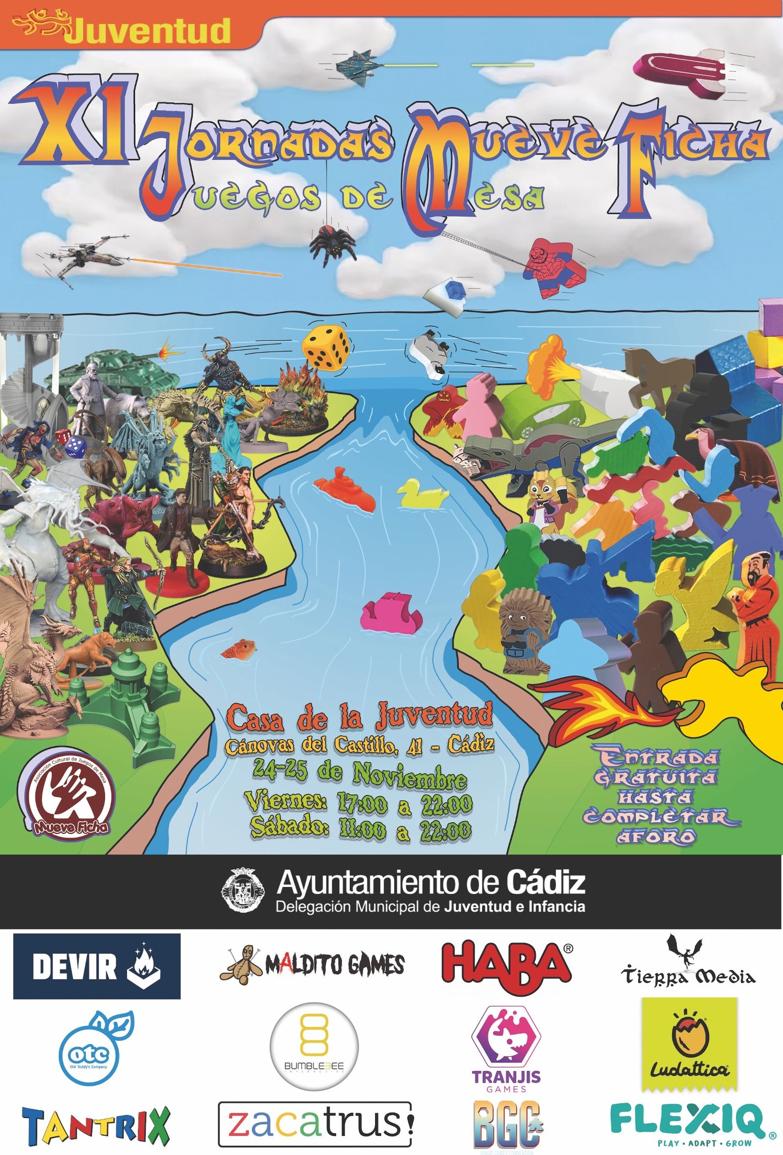 Jornadas de juegos de mesa en la Casa de la Juventud de Cádiz.