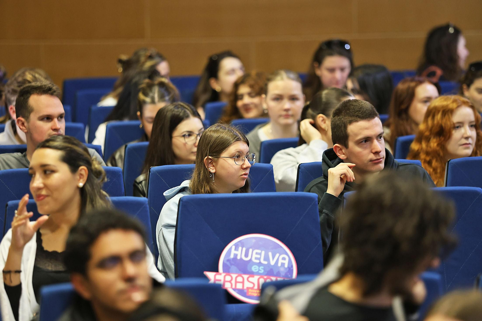 Imágenes de la Welcome Ceremony para dar la bienvenida al alumnado Erasmus que estudiará en la UHU