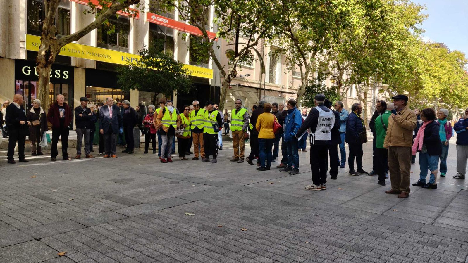 Asistentes a la concentración.