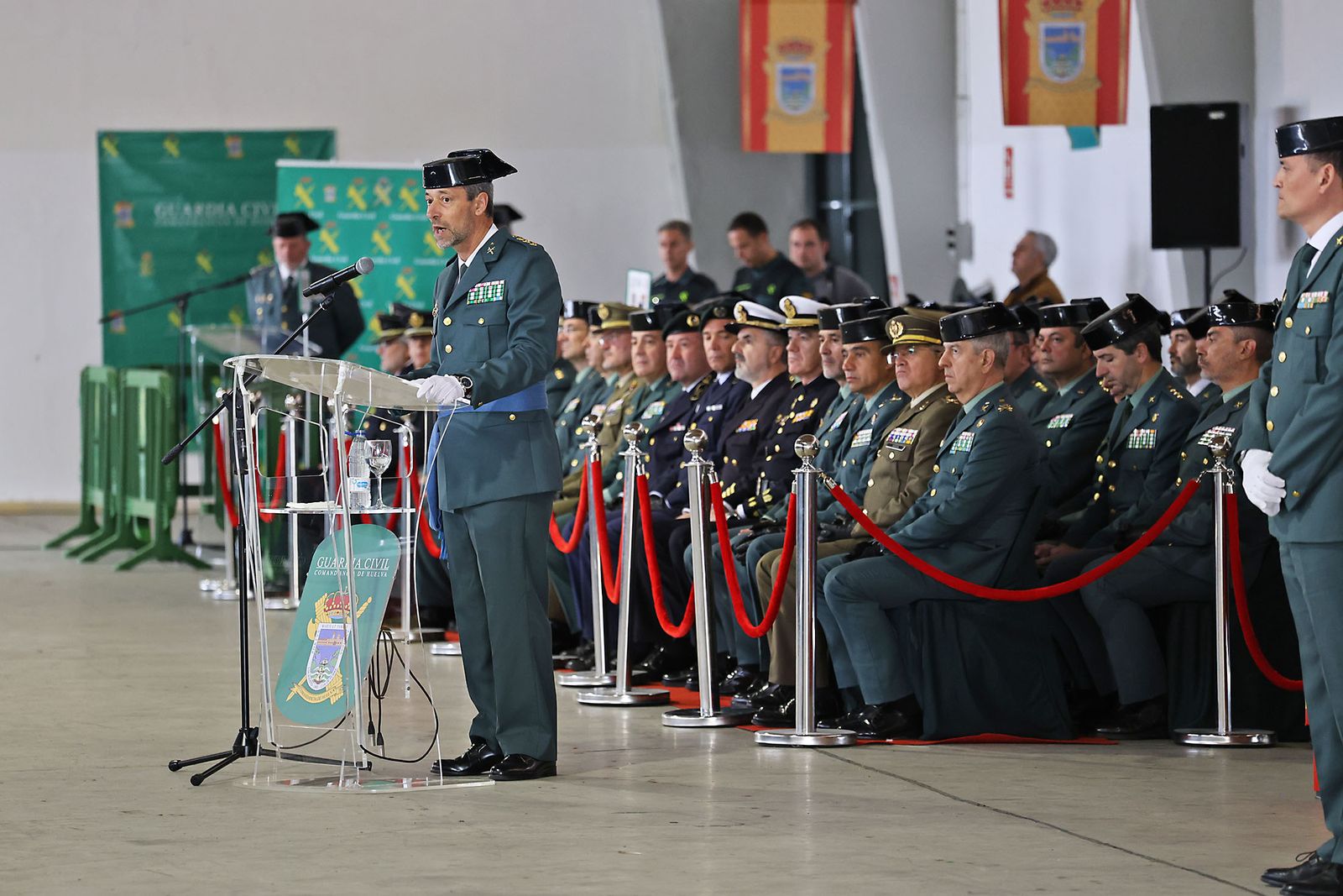 Imágenes de la jura del cargo de Julio Serrano Checa como Jefe de la Comandancia de la Guardia Civil de Huelva