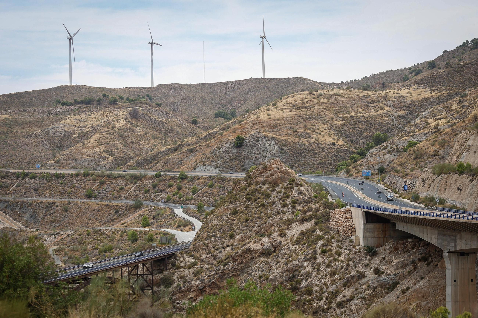 Fotos: así ha ido el primer día de cortes en la autovía A-44 de la Costa de Granada