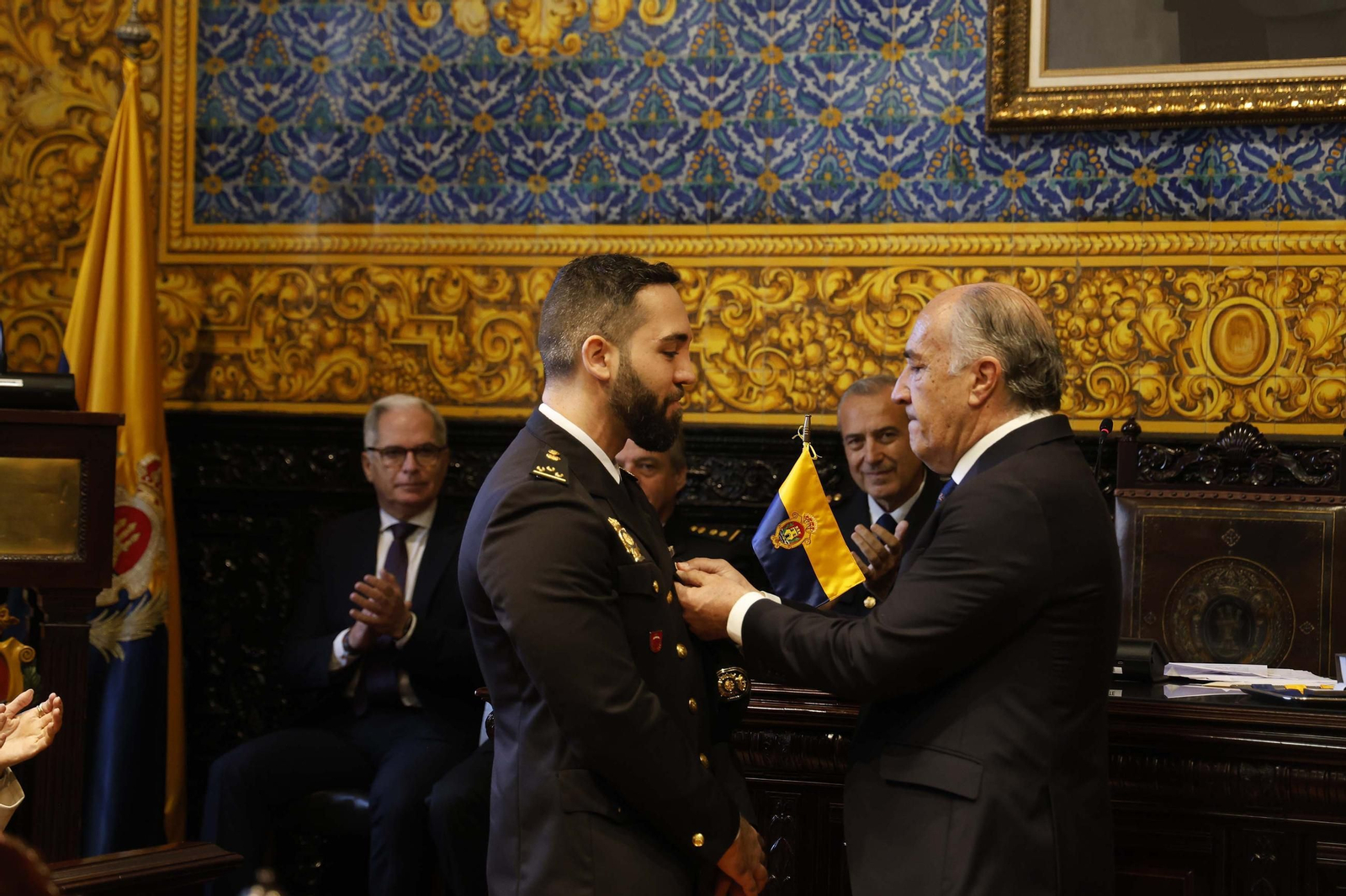 Las fotos del homenaje en Algeciras al inspector jefe de la Policía Nacional Francisco González Suárez