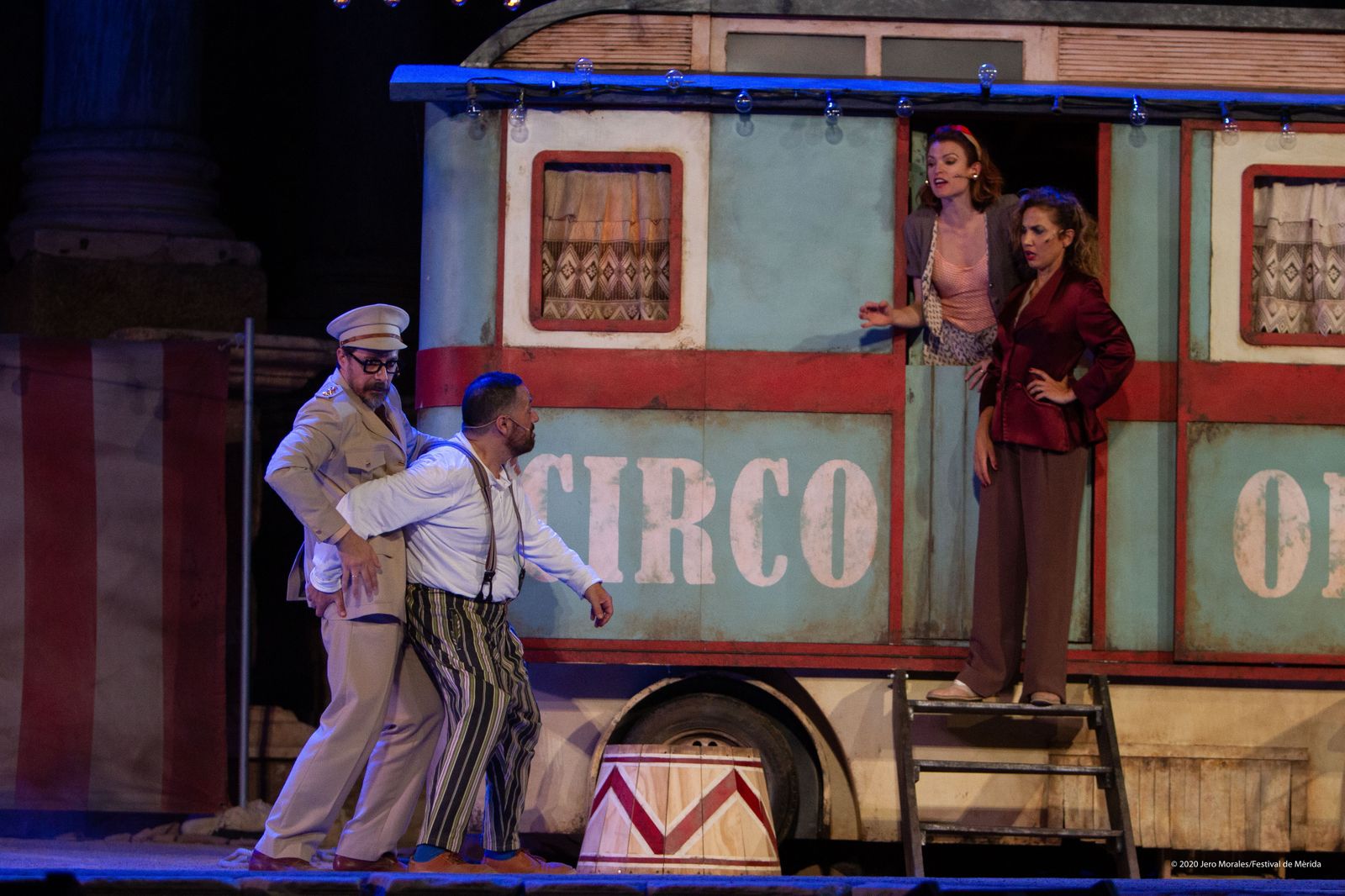 Un momento de la representación de 'Anfitrión'.