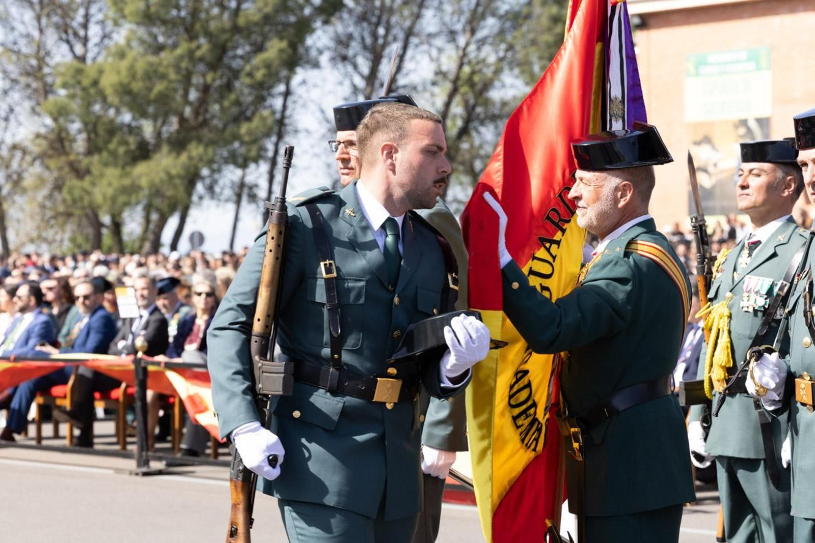 Jura de bandera de la 130ª promoción de guardias civiles de la Academia de Baeza