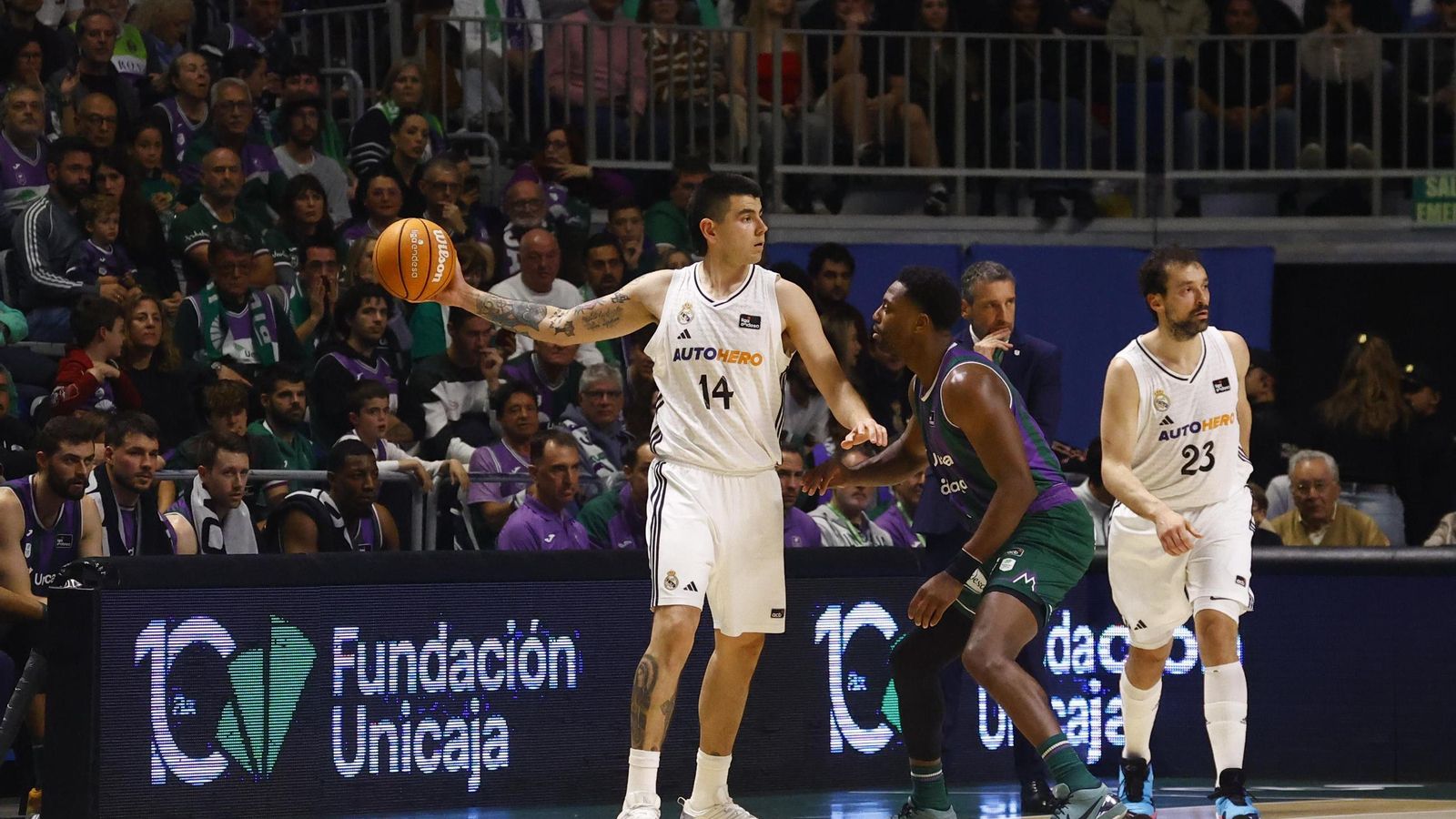 El Unicaja - Real Madrid de Liga Endesa, en fotos