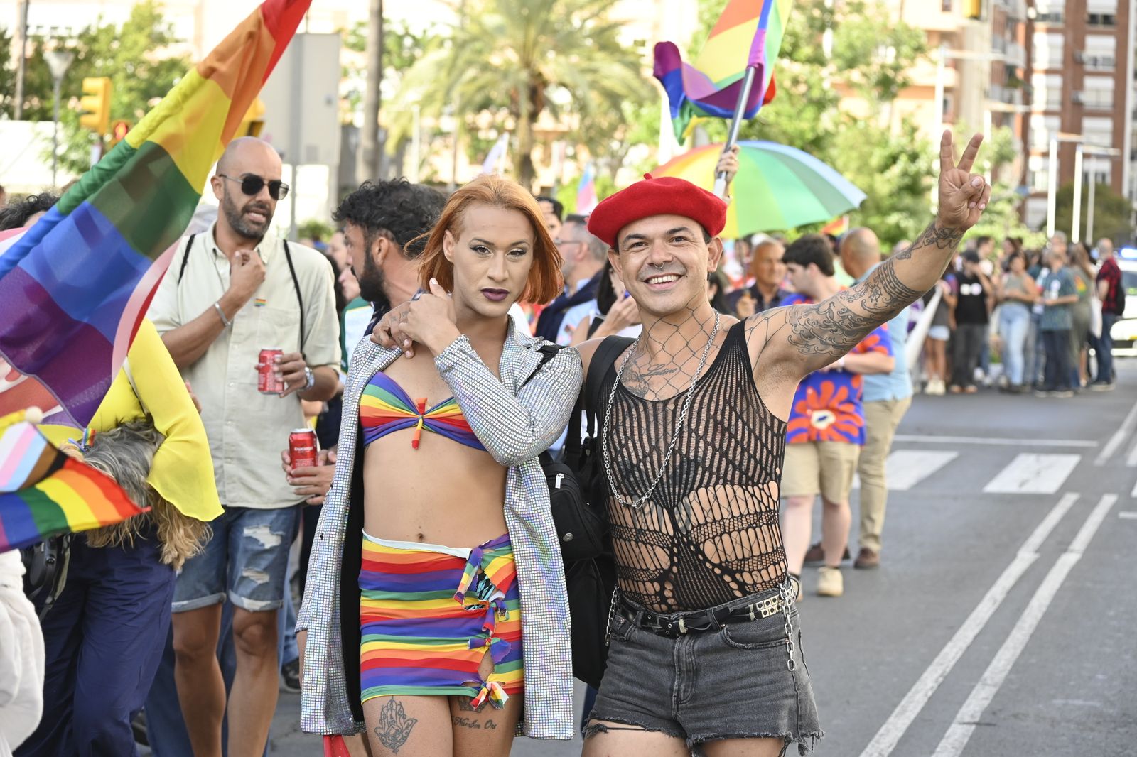 Las mejores imágenes de la manifestacióndel del Orgullo LGTBI en Huelva
