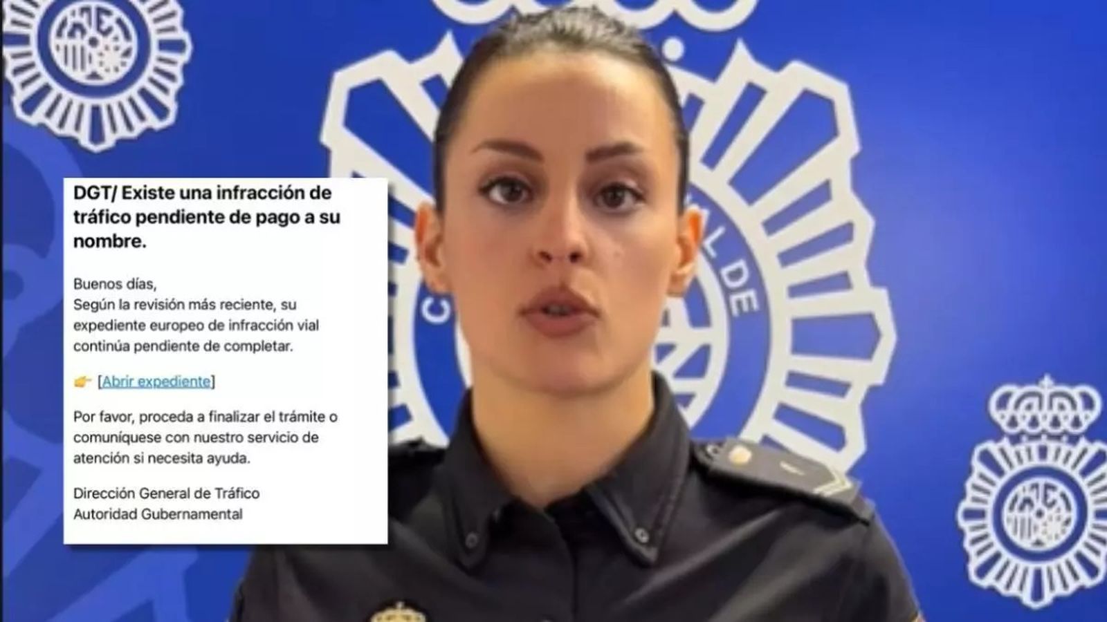 La Policía alertando de la estafa por redes sociales