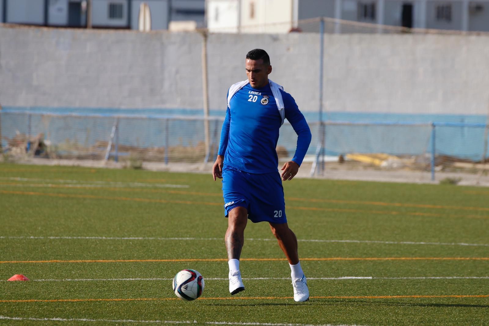 Gastó Cellerino, durante un entrenamiento en la Ciudad Deportiva