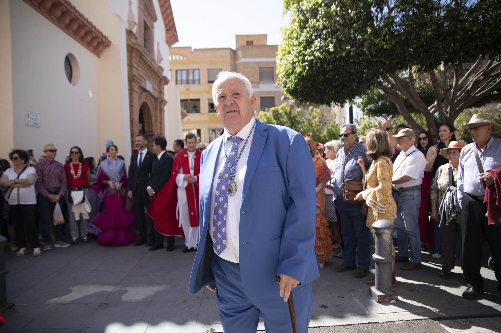 Las imágnes de la misa y procesión en honor a San Marcos en El Ejido