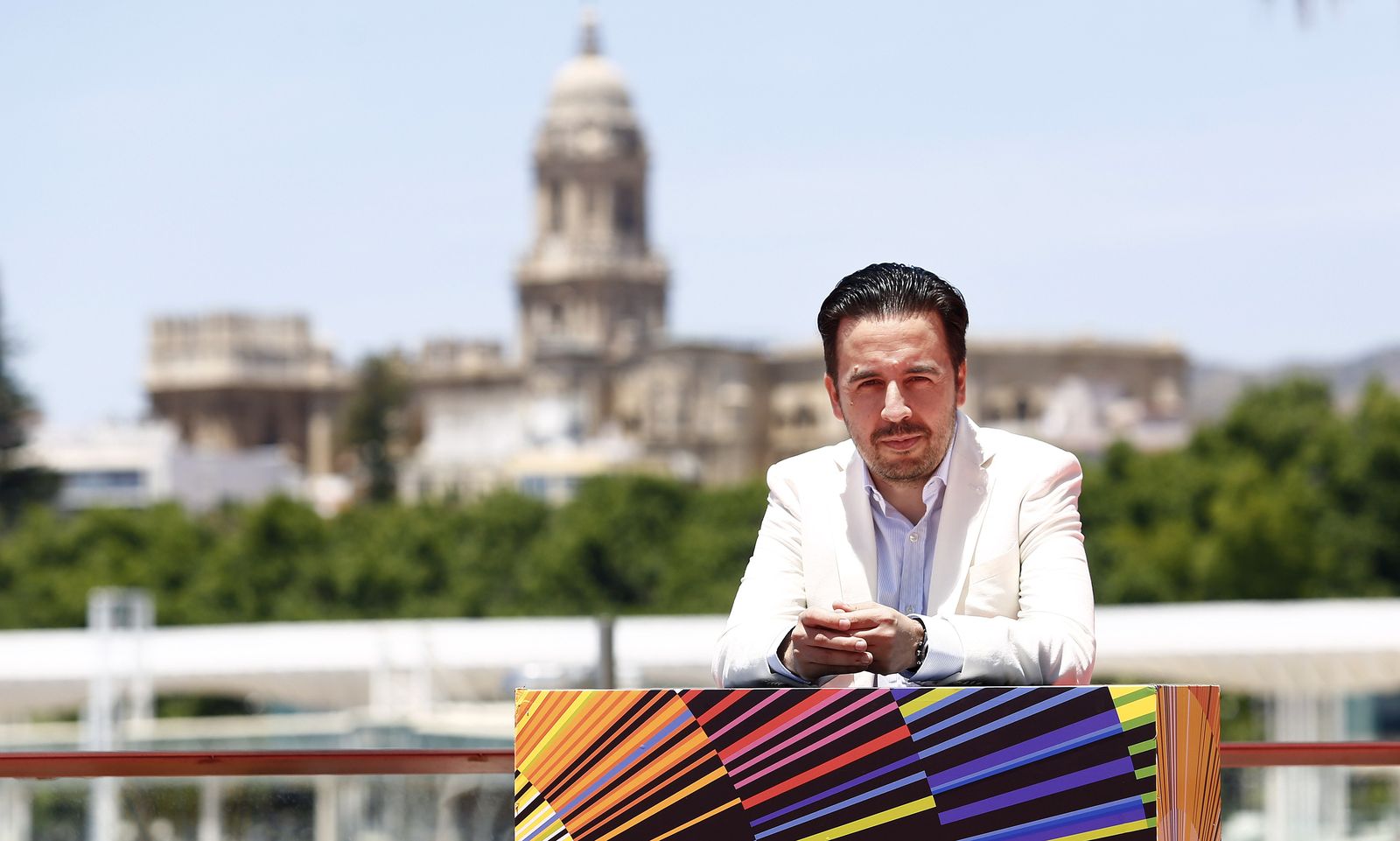 Ezekiel Montes, este martes, antes de la entrevista.