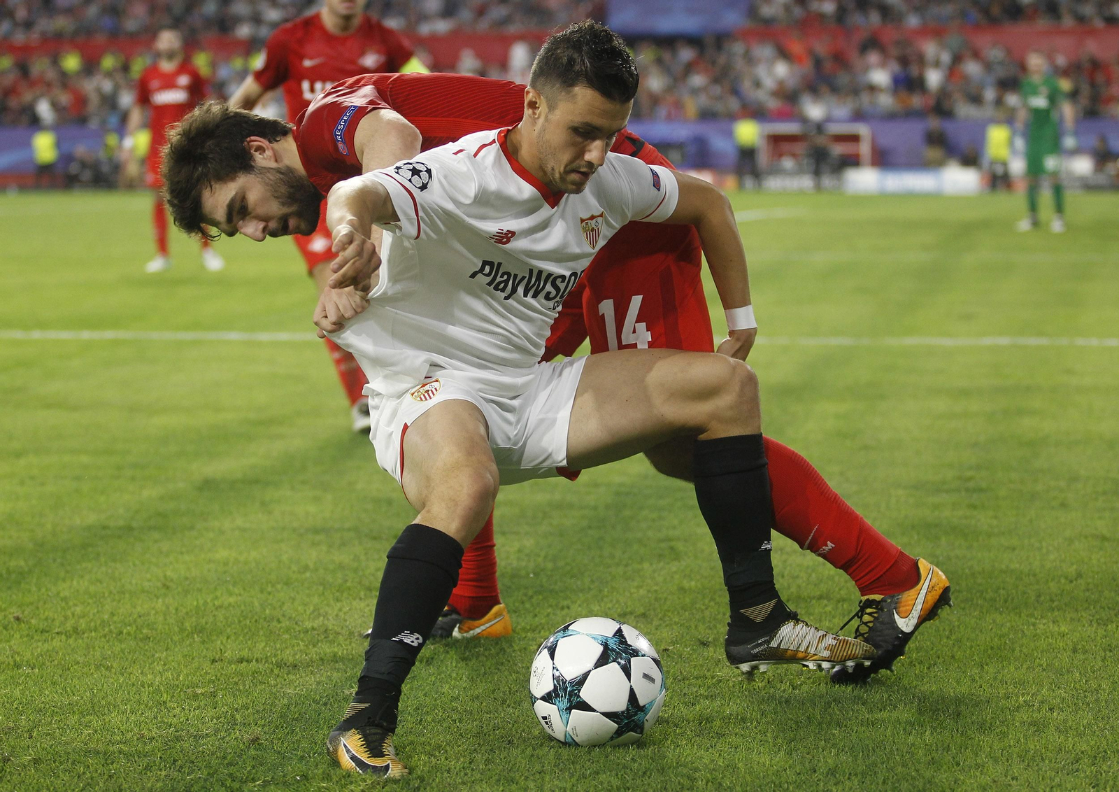El Sevilla-Spartak, en imágenes