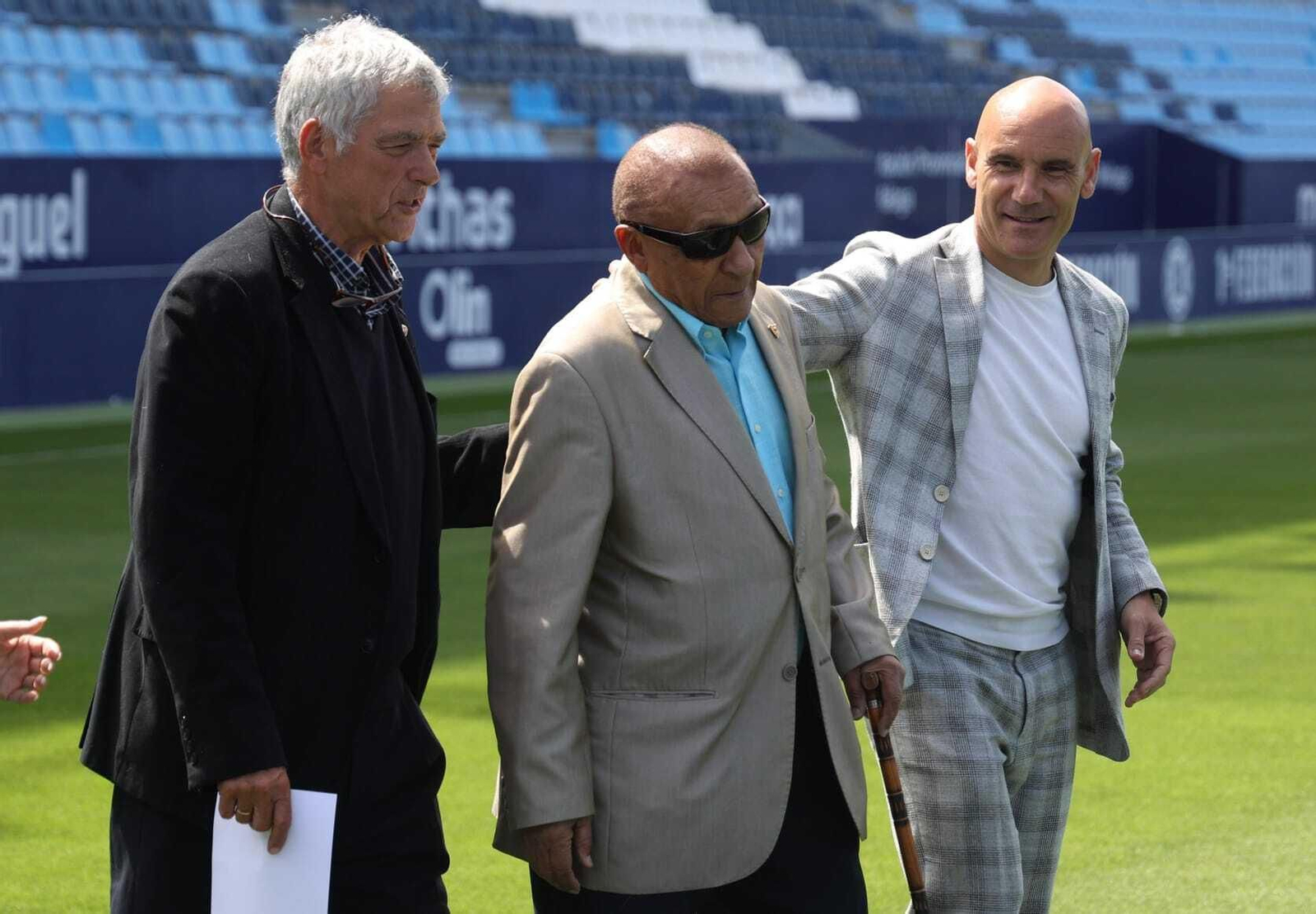 Las fotos de la presentación del partido de leyendas del Málaga