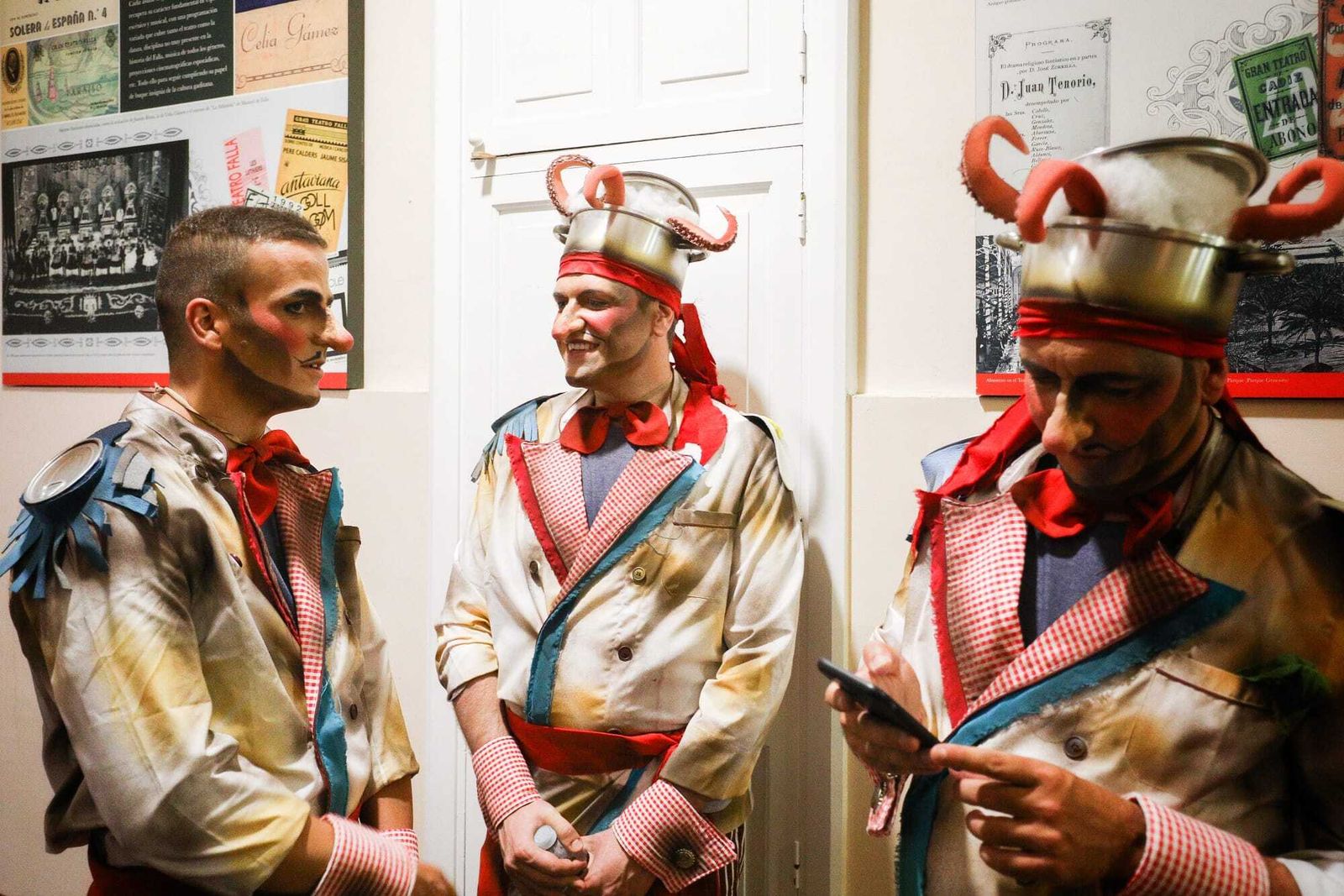 Ambiente en camerinos