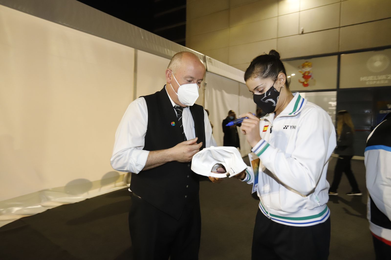 Las mejores imágenes de la jornada de bádminton del lunes en el Huelva 2021