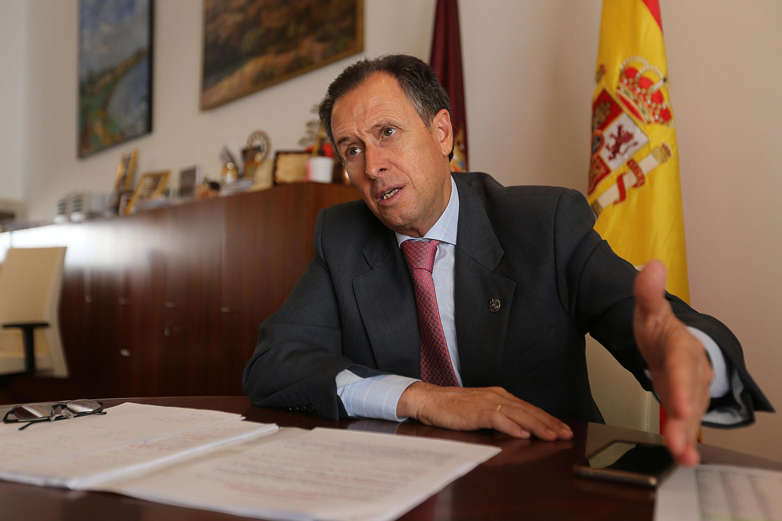 José María Román en el despacho de la Alcaldía en una imagen de archivo.