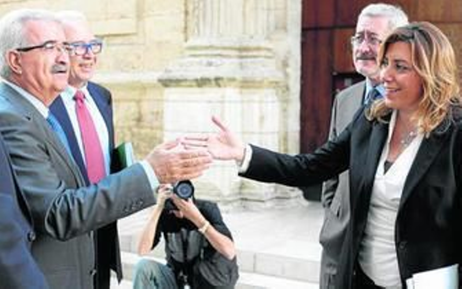 Susana Díaz y Manuel Jiménez Barrios, en una sesión en el Parlamento andaluz.