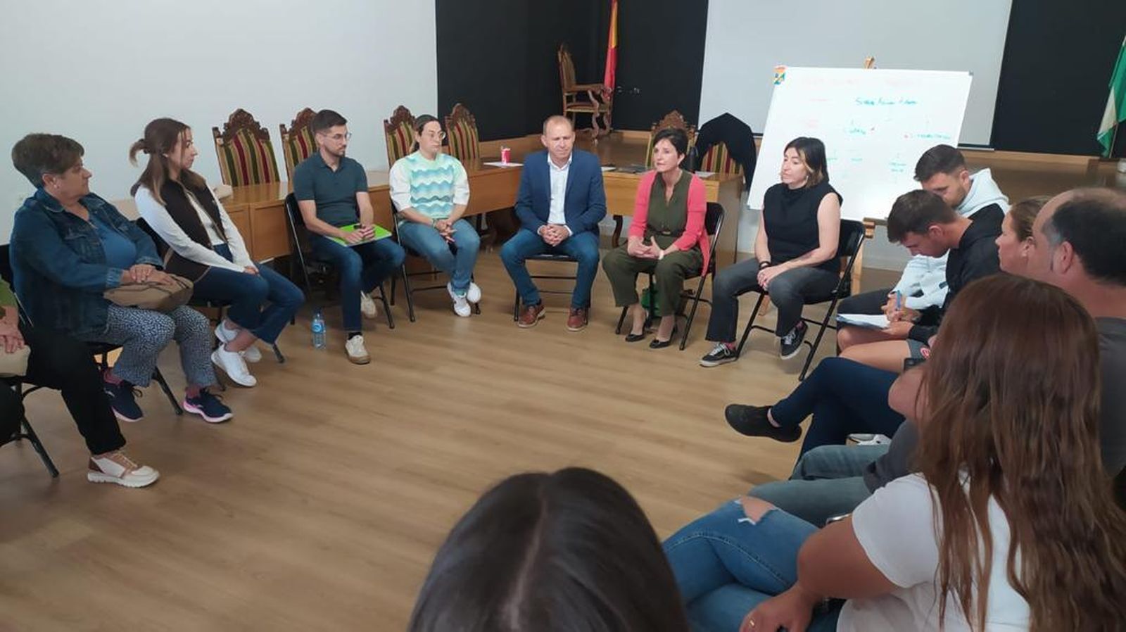 Celebración de uno de los talleres del “Protocolo Violeta”
