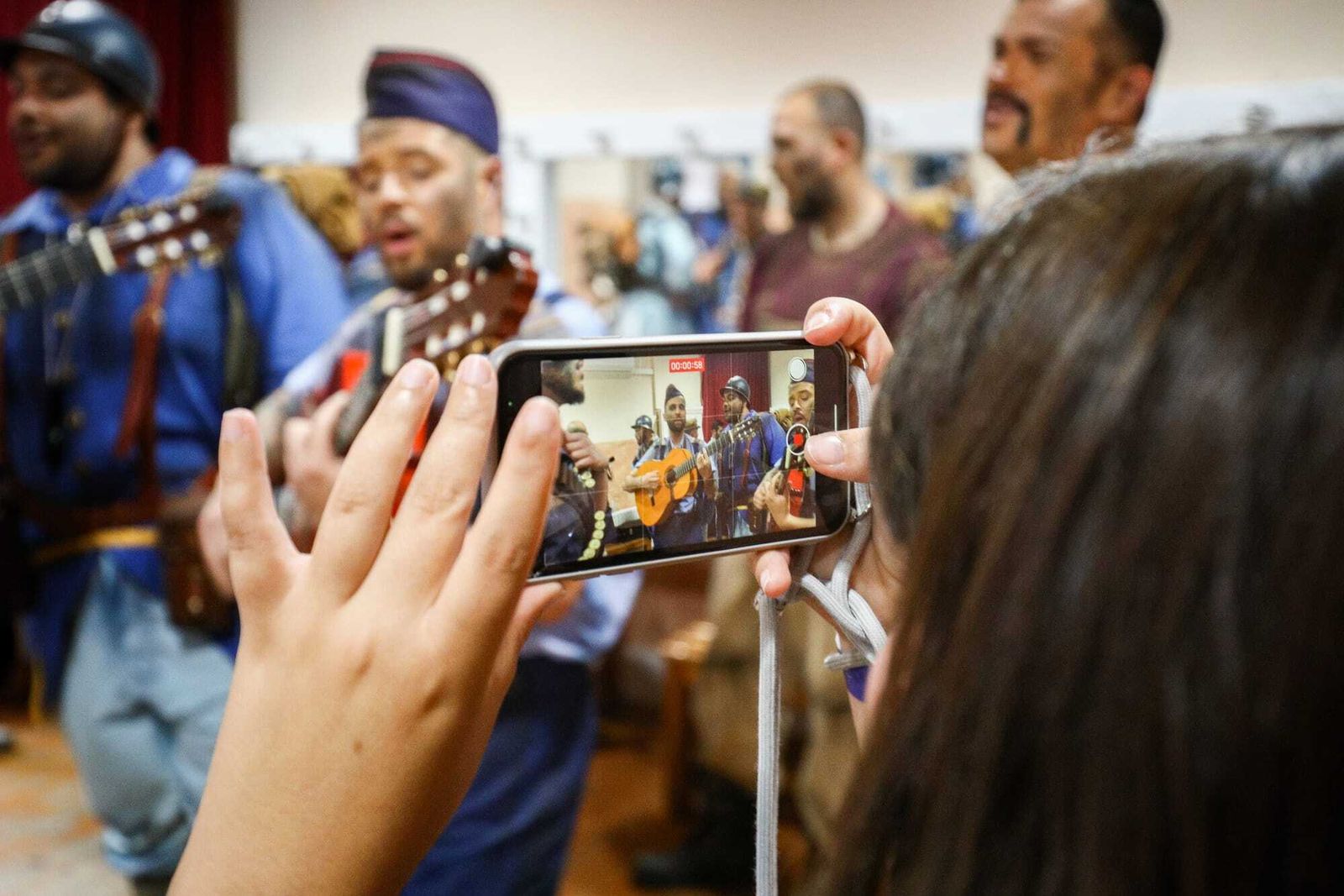 El ambiente en los camerinos del teatro