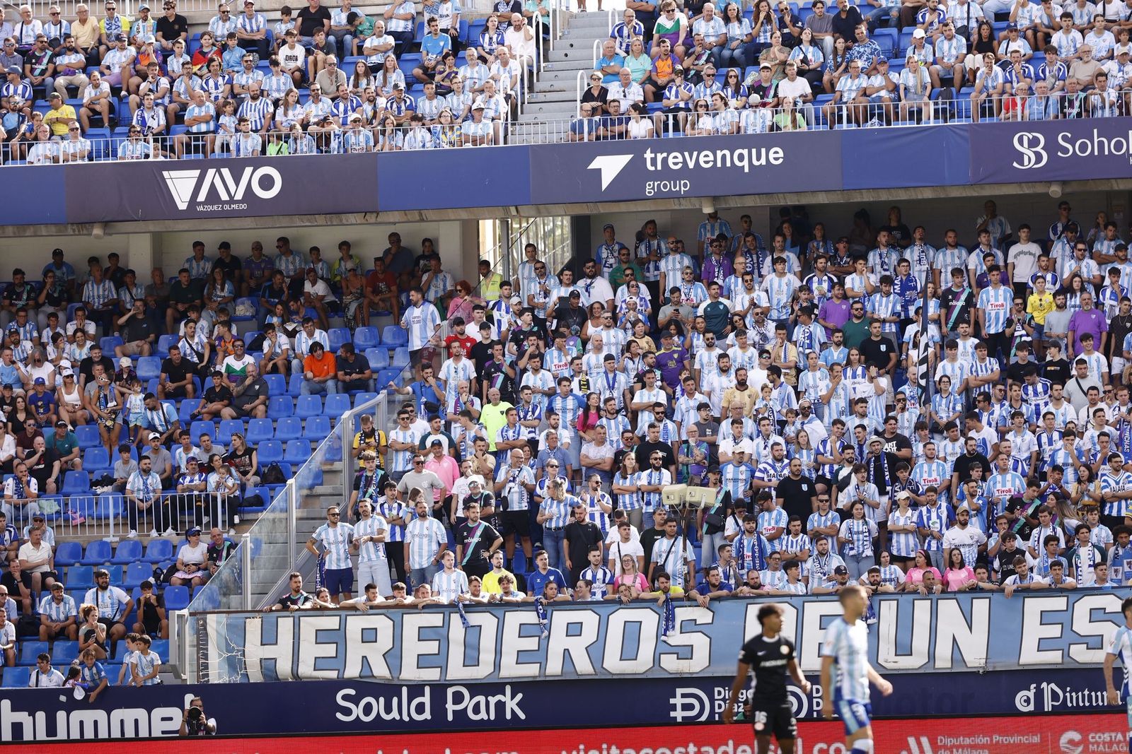 Búscate en las gradas de La Rosaleda durante el Málaga-Andorra