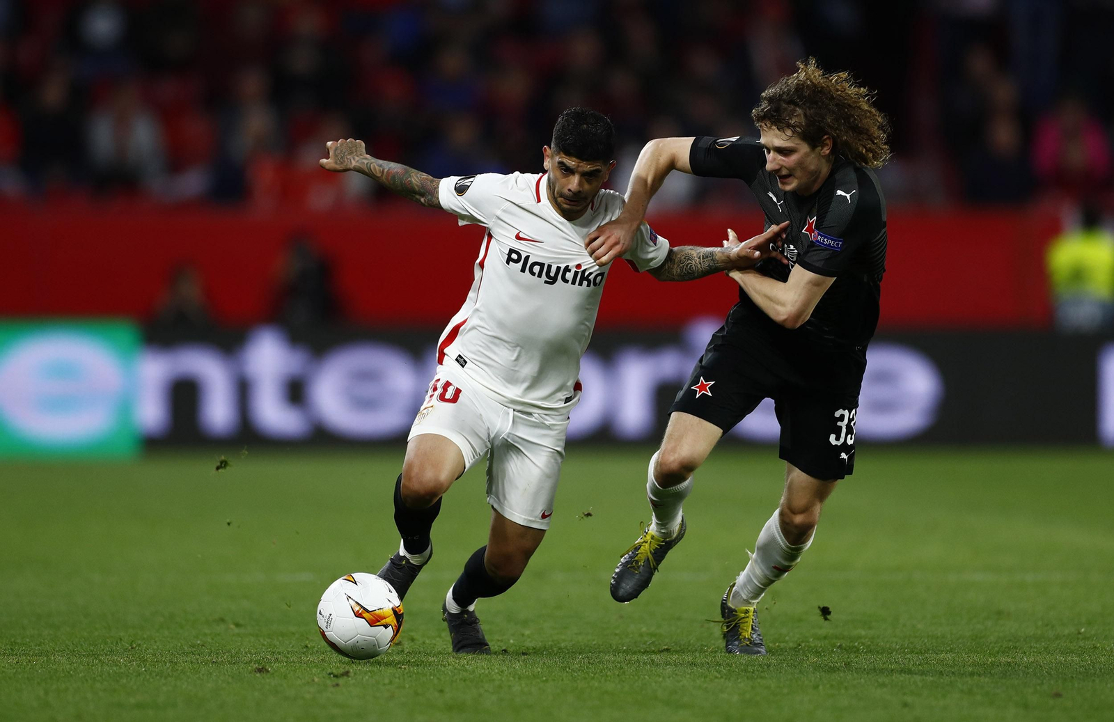 Las imágenes del Sevilla FC - Slavia de Praga