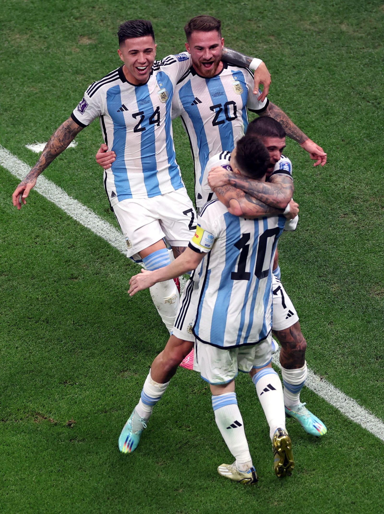 Las fotos de Messi contra Croacia