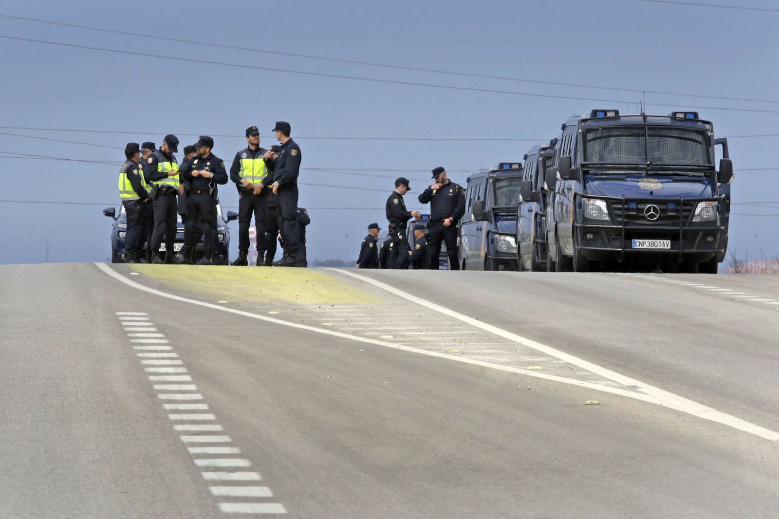 Las imágenes de las protestas de los funcionarios de prisiones