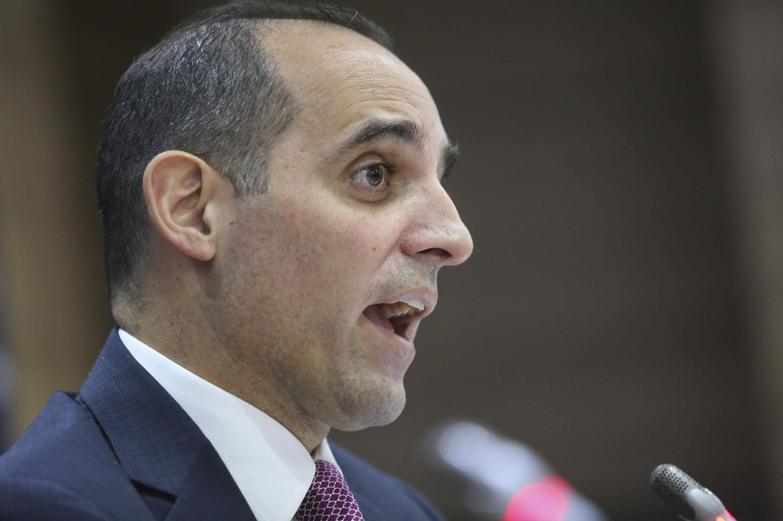 La rueda de prensa de Richard Shaheen, en fotos