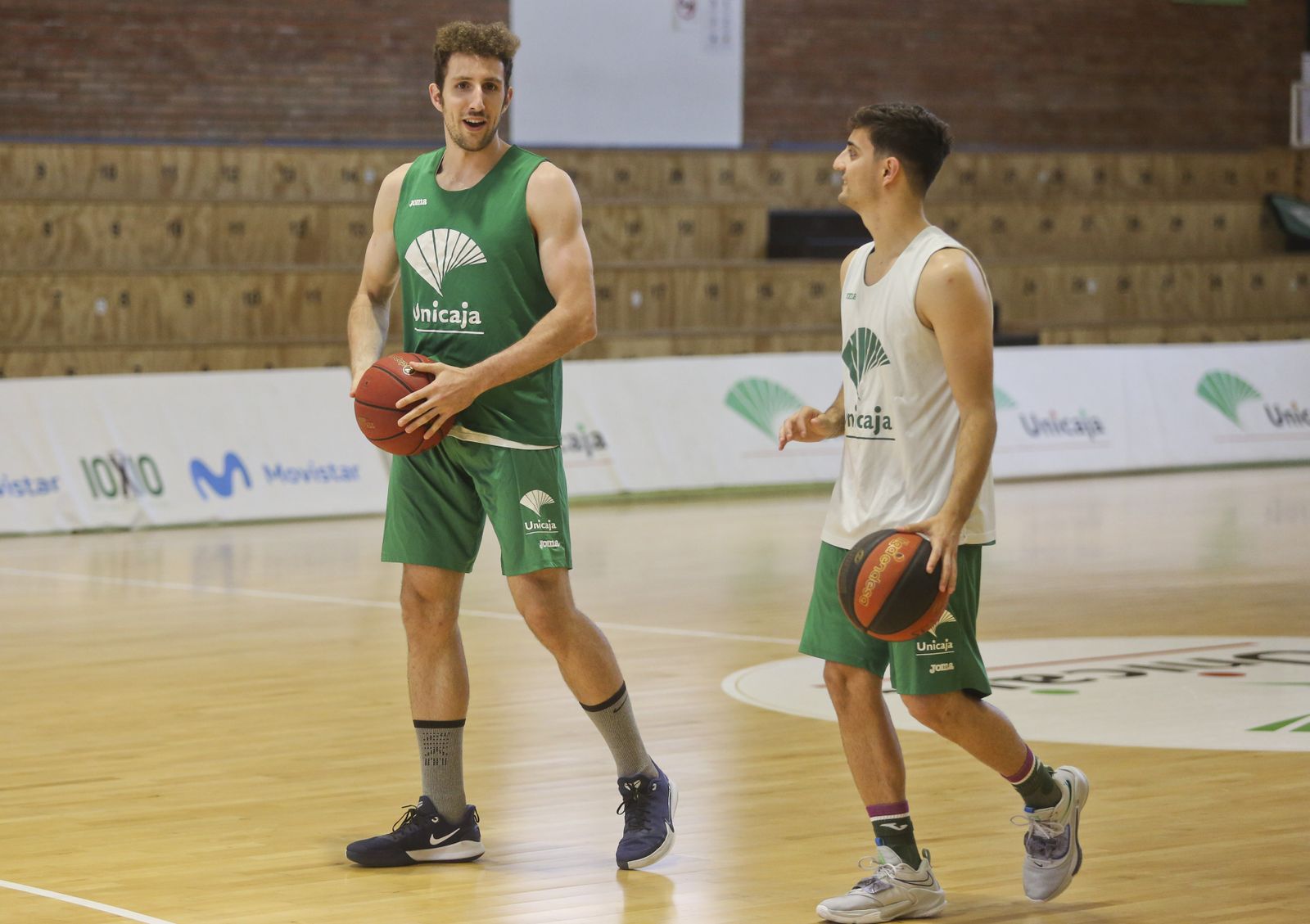 El malagueño Jesús Castillo, a la izquierda, junto a Lucas Muñoz.