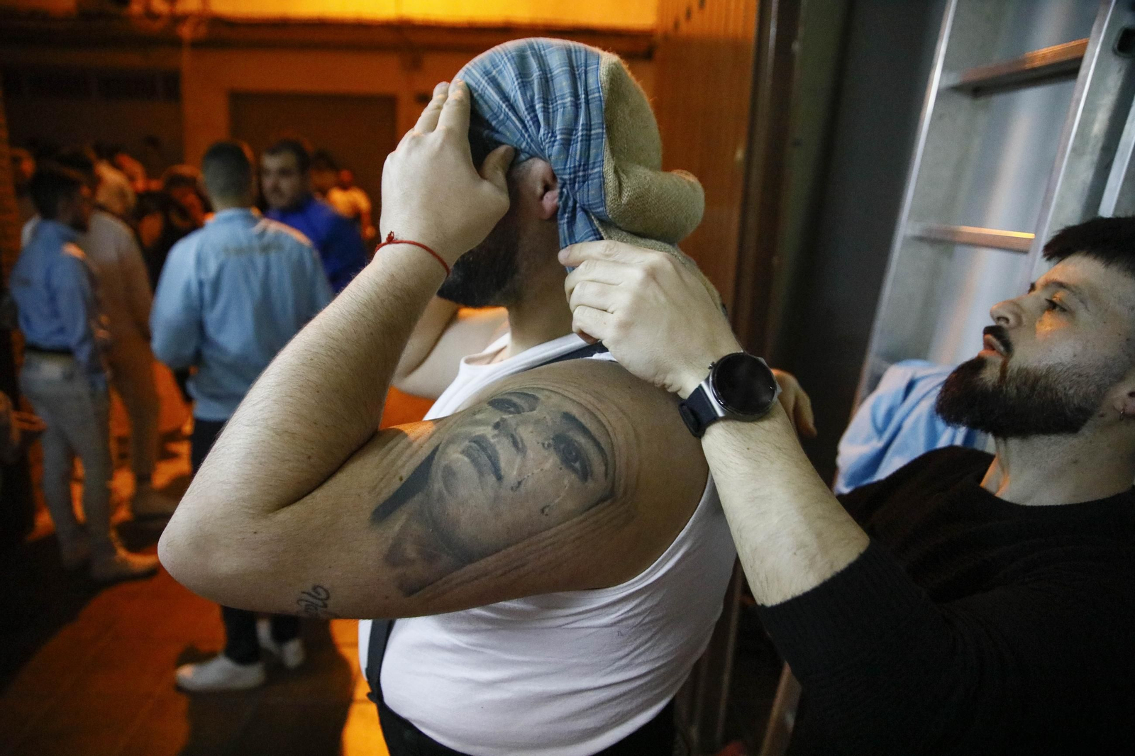 Ensayo de la hermandad de los Ángeles de la ciudad de Almería, en imágenes