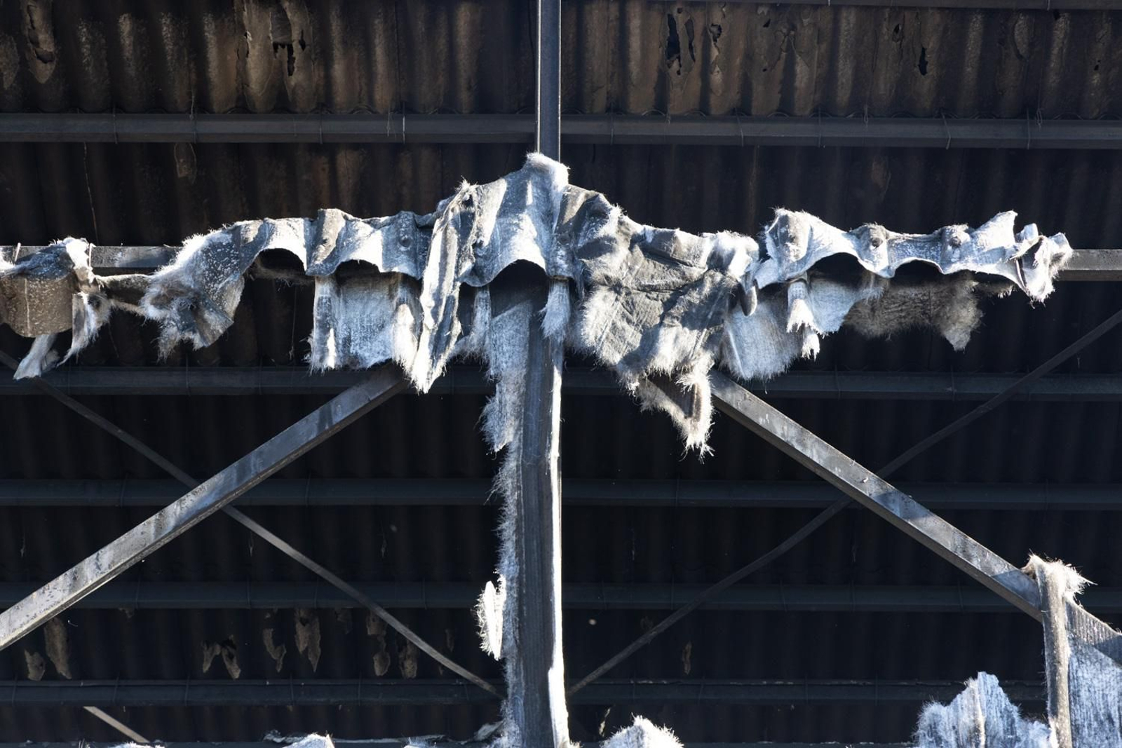 La SAFA  de Andújar arrasada por el fuego, en imágenes