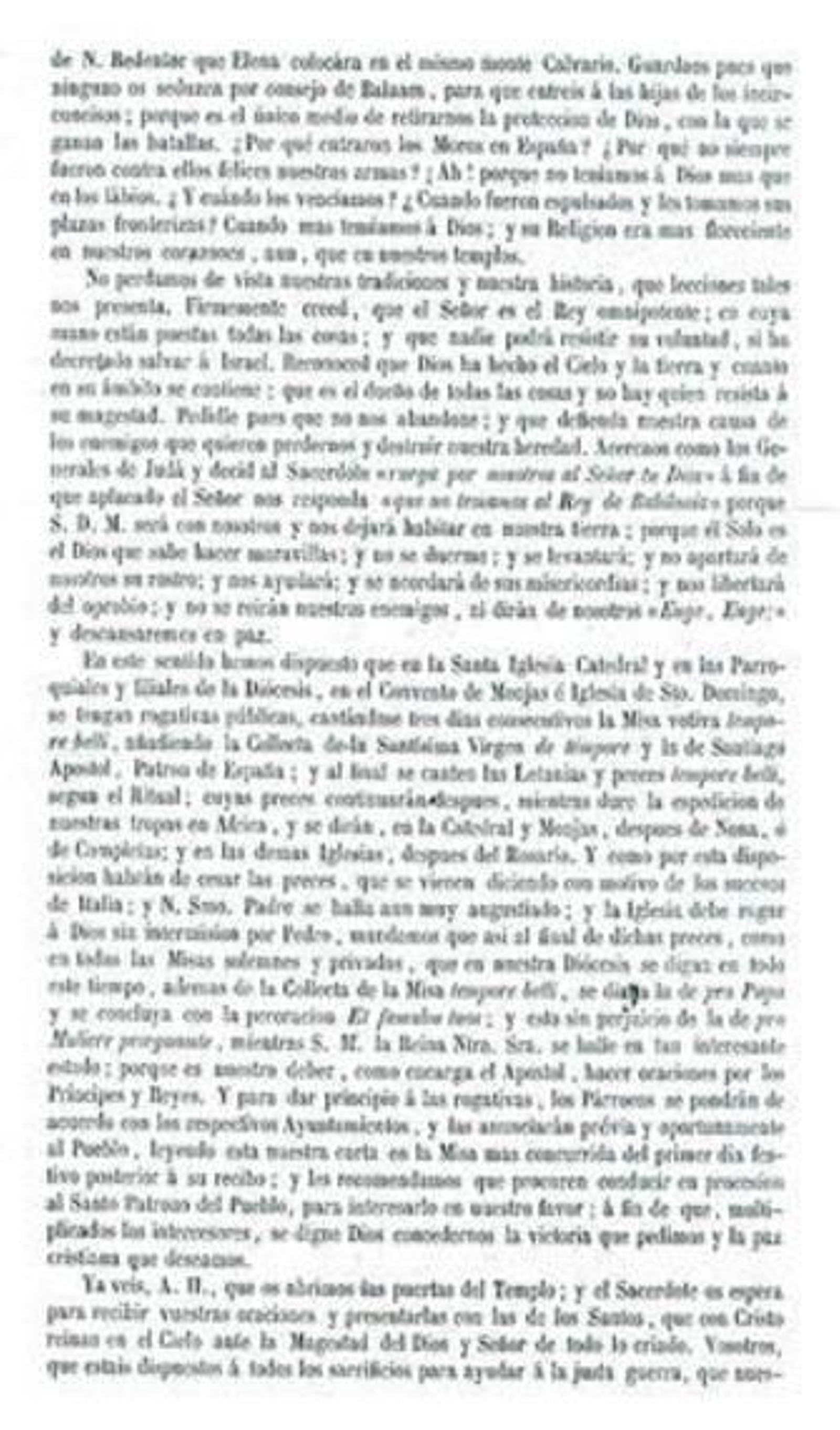 El obispo de Almería y la guerra de Marruecos (II)