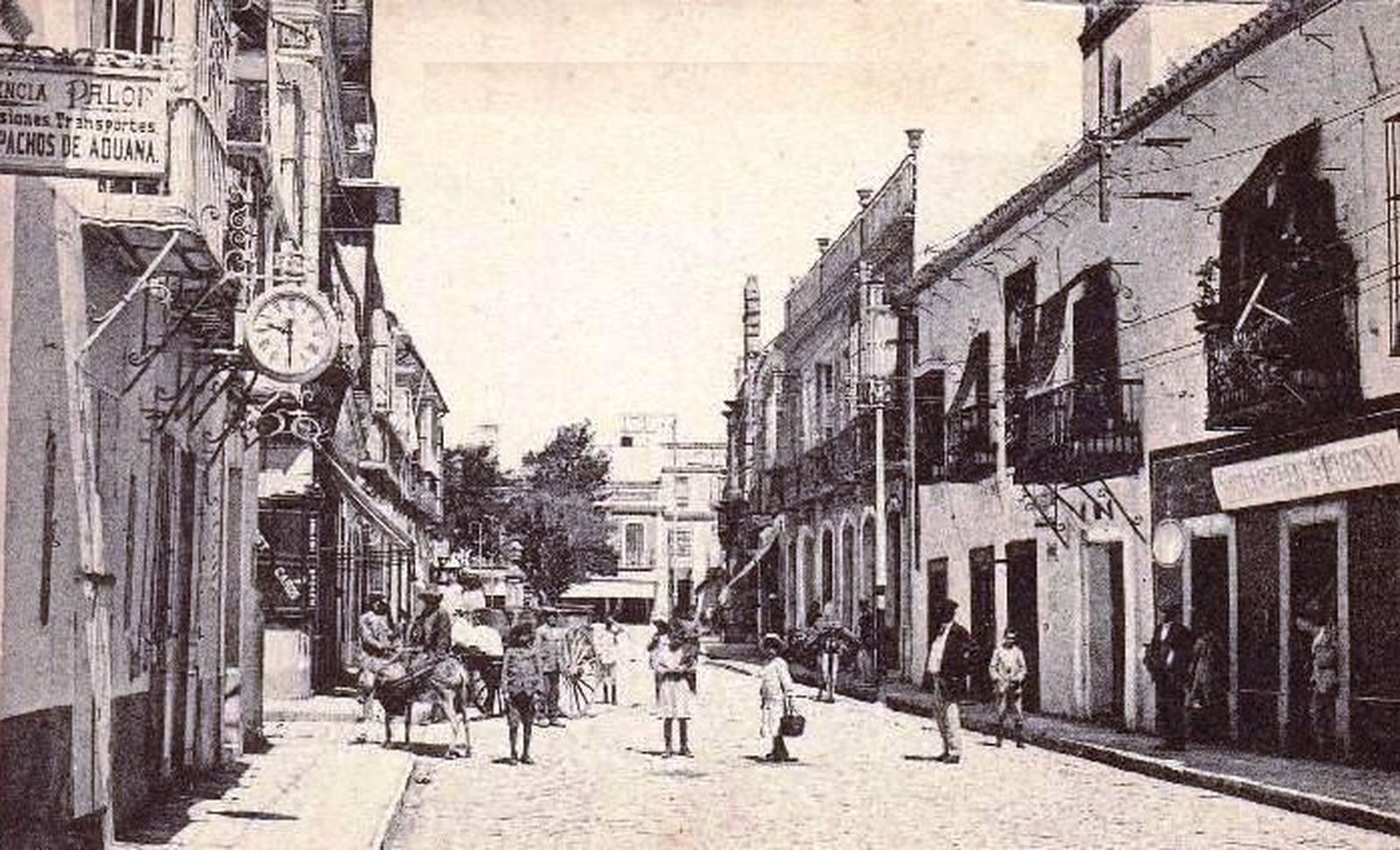 La Calle Real, a principios del siglo XX.