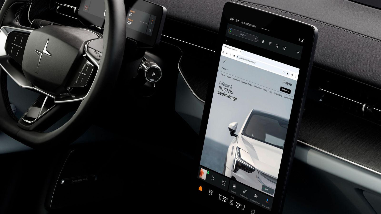 Están en marcha actualizaciones que permitirán aumentar los servicios disponibles en la pantalla central, como la posibilidad de ver servicios de streaming cuando el coche está estacionado. Están en marcha actualizaciones que permitirán aumentar los servicios disponibles en la pantalla central, como la posibilidad de ver servicios de streaming cuando el coche está estacionado.